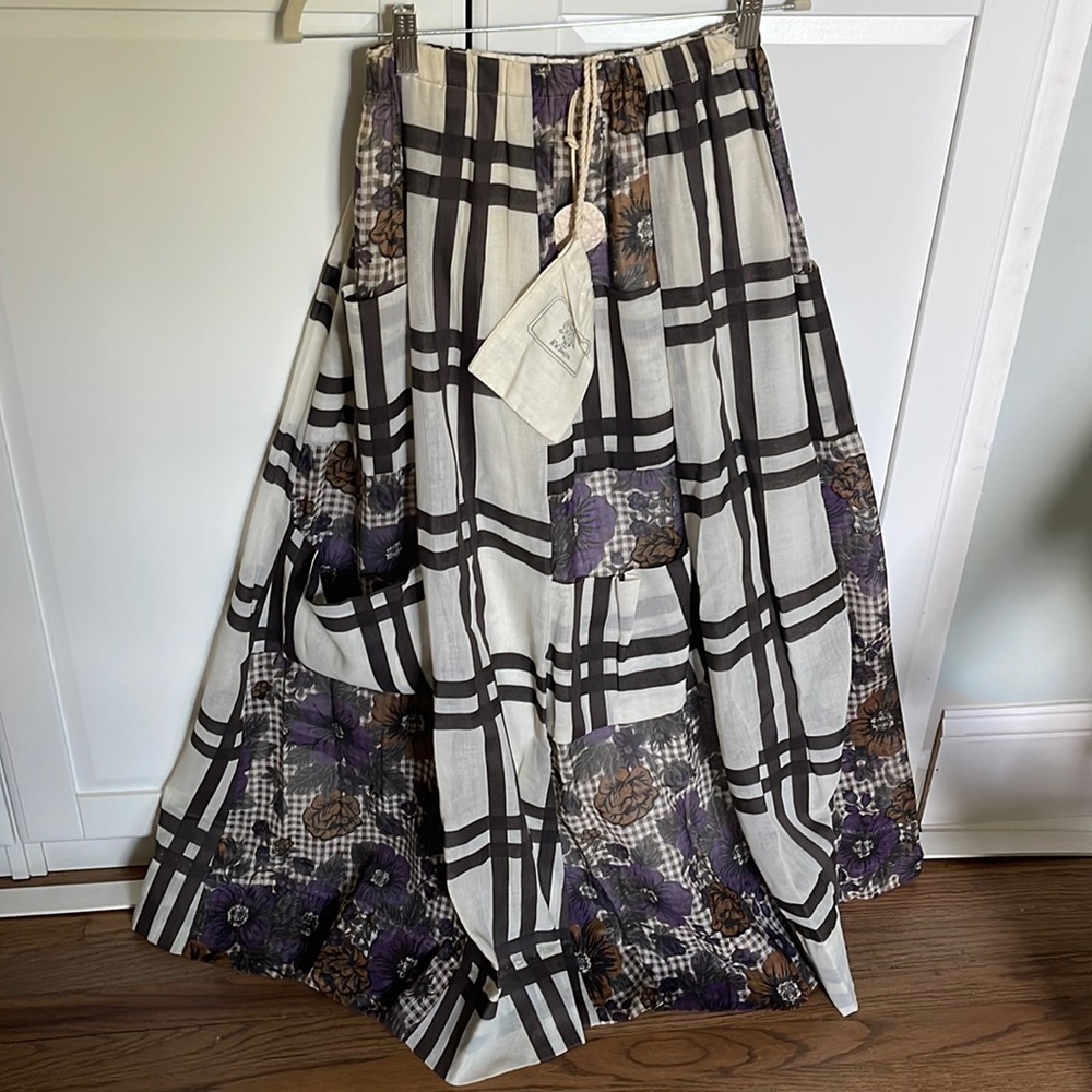 Vintage Chessa Davis Folkloric patchwork Skirt 1970’s